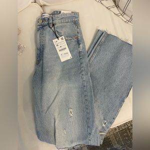 Zara high-ruse wide leg jeans
